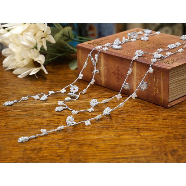 トルコ製　ボンジュックオヤ　ラリエット　OYA-LB-JEWEL-BL　ジュエル/ブルー