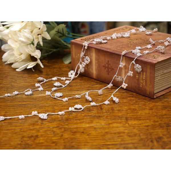 トルコ製　ボンジュックオヤ　ラリエット　OYA-LB-JEWEL-PK　ジュエル/ピンク