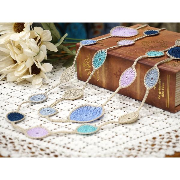 トルコ製　トゥーオヤ　ラリエット　OYA-LT-ELPS-BL　エリプス/ブルー