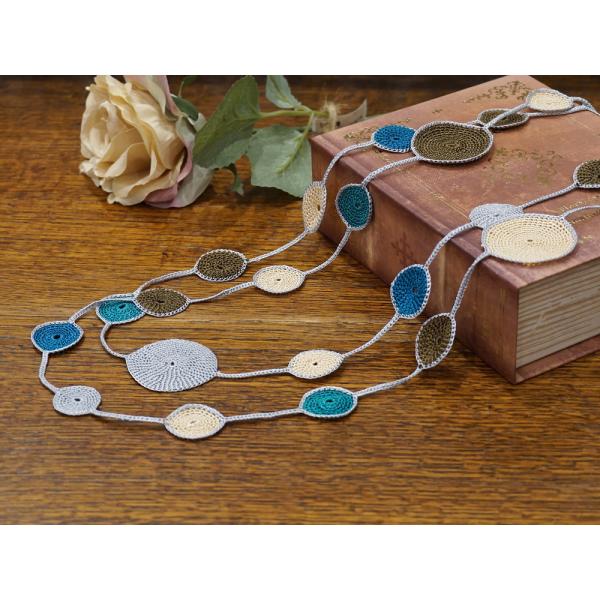 トルコ製 トゥーオヤ ラリエット OYA-LT-ELPS-BLBR エリプス/ブルーブラウン