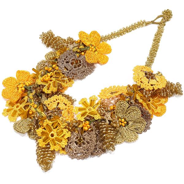 トルコ製 トゥーオヤ ネックレス OYA-NT-LUXE-OR リュクス/オレンジ