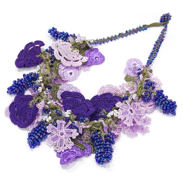 トルコ製 トゥーオヤ ネックレス OYA-NT-LUXE-PP リュクス/パープル