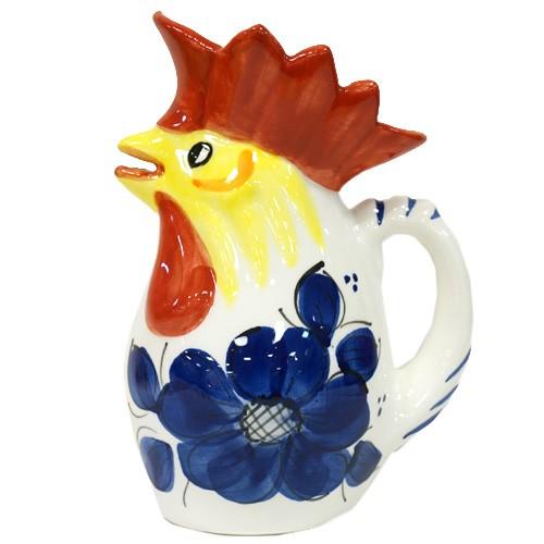 スペイン陶器 バレンシア にわとりピッチャー/花瓶 SP-168A