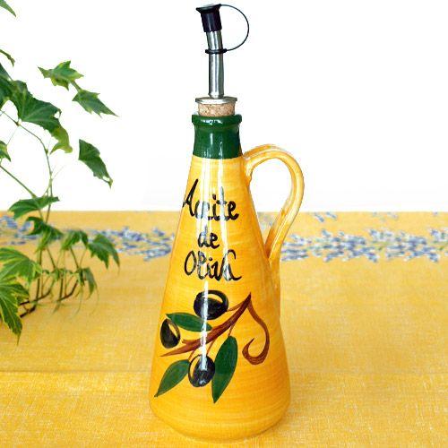 スペイン陶器 SP-2058OL オリーブオイル差し オリーブオイル入れ（大）