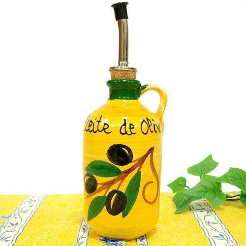 スペイン陶器 SP-32060OL オリーブオイル差し オリーブオイル入れ（小）