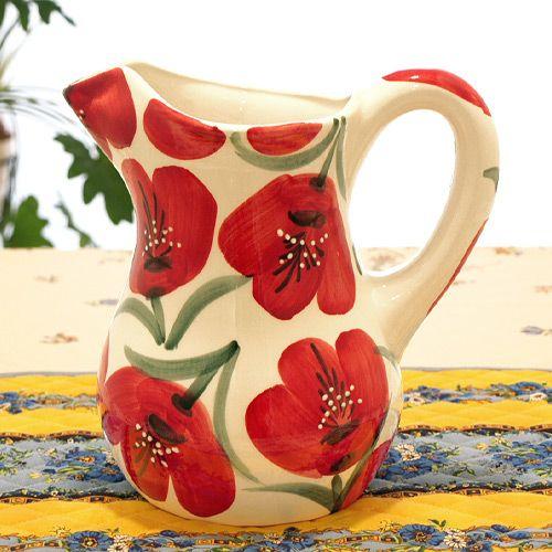 スペイン陶器 SP-44APH 水差し ウォーターピッチャー 花柄