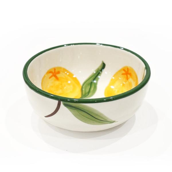 スペイン陶器 SP-6021FN 丸ボウル/オレンジ柄