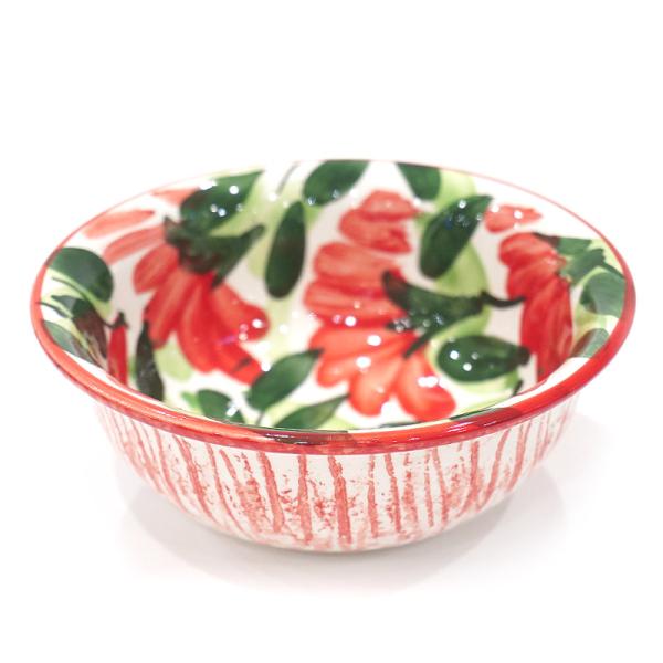 スペイン陶器 SPL-BW4603FL ボウル 大 フラワー