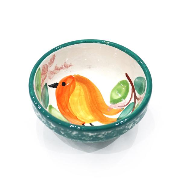 スペイン陶器 SPL-BW4607BD ボウル 小 バード