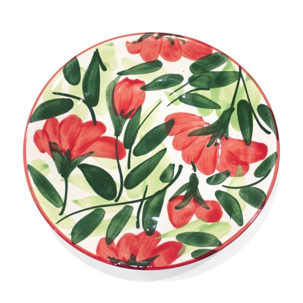 スペイン陶器 SPL-PL4606FL プレート 16cm フラワー