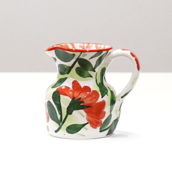 スペイン陶器　SPL-PT4601FL　ミニピッチャー/水差し　フラワー