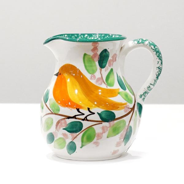 スペイン陶器　SPL-PT4609BD　水差し/ピッチャー大　バード