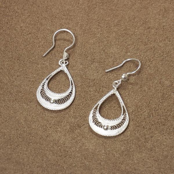 トルコ伝統の銀線細工 テルキャーリ ピアス　SV-E-TK008