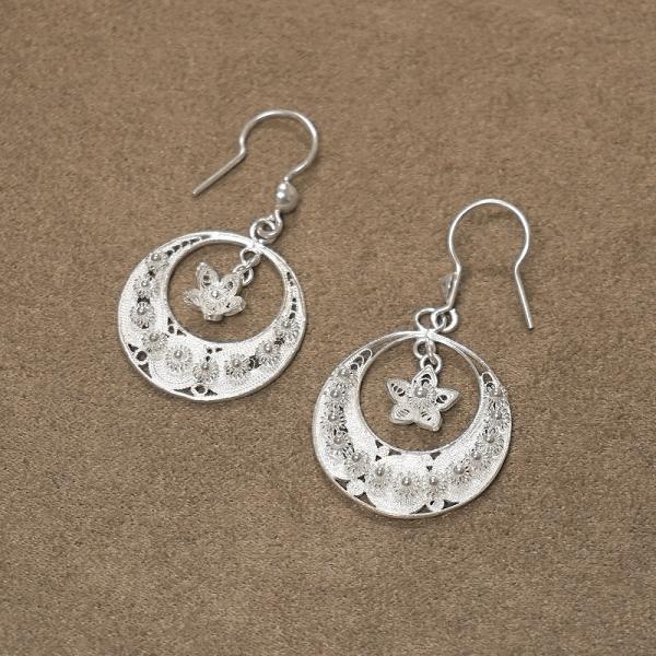 トルコ伝統の銀線細工 テルキャーリ ピアス　SV-E-TK010