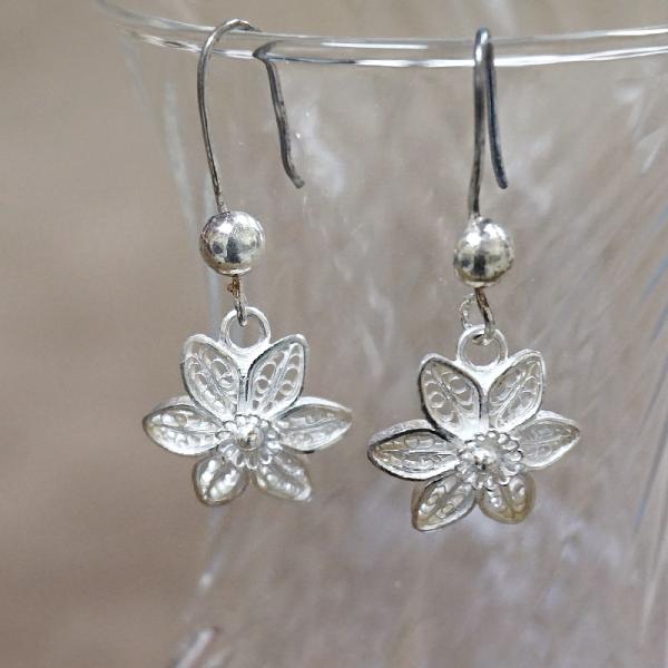 銀線細工 テルキャーリ/フィリグリー ピアス　SV-E-TKI-152