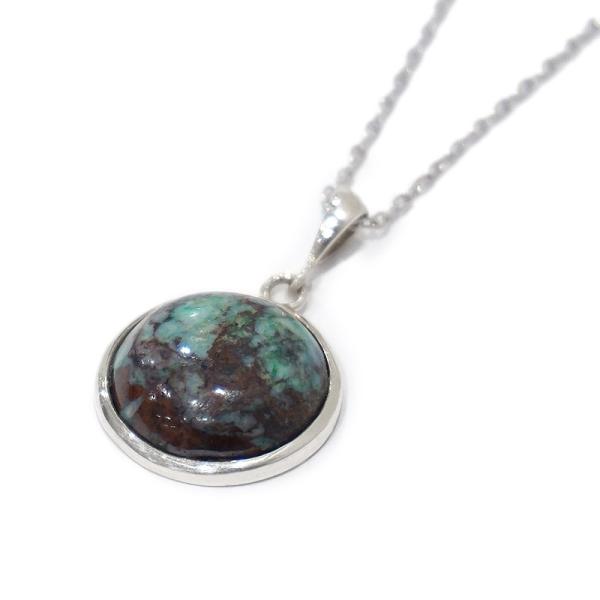 トルコ石シルバーネックレス　SV-N-TQ02-05