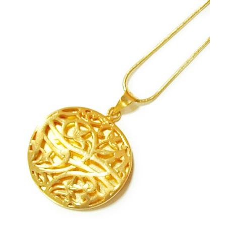 銀細工 14KGPペンダントトップ(T-137)