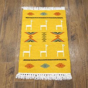 チュニジア 手織りキリム 117×58cm アクセントラグサイズ TK100x60-2