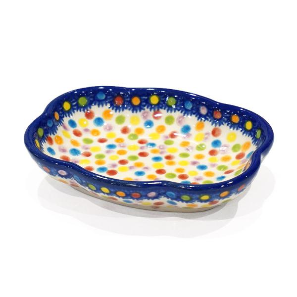 ポーランド陶器　ポーリッシュポタリー 「VENA」 クラウド深皿　V085-C133