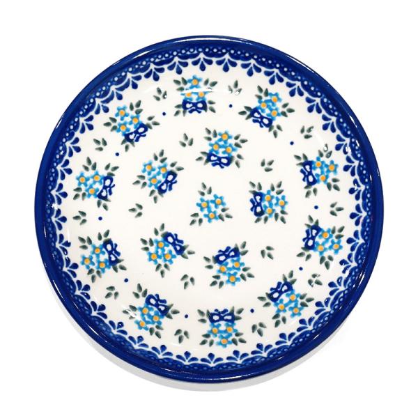 ポーランド陶器　ポーリッシュポタリー 「VENA」 プレート17cm　V195-U053　花束柄