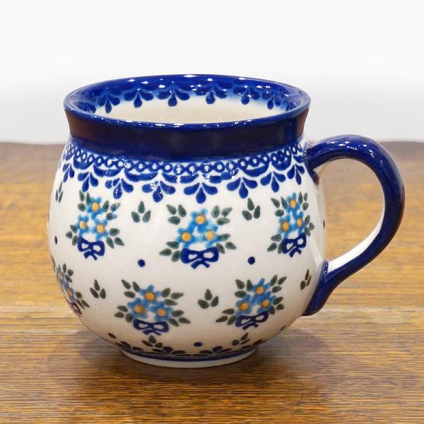 ポーランド陶器　ポーリッシュポタリー 「VENA」 マグカップ大（約340cc） V352-U053...