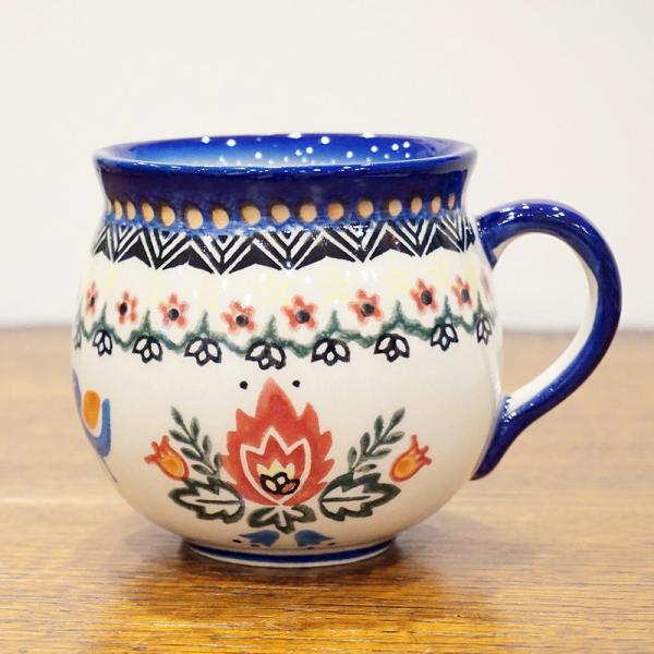 ポーランド陶器　ポーリッシュポタリー 「VENA」 マグカップ大（約340cc） V352-U288...