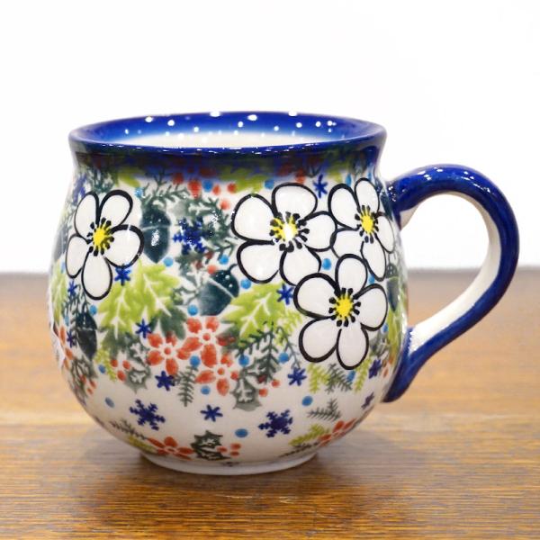 ポーランド陶器　ポーリッシュポタリー 「VENA」 マグカップ大（約340cc） V352-U613...