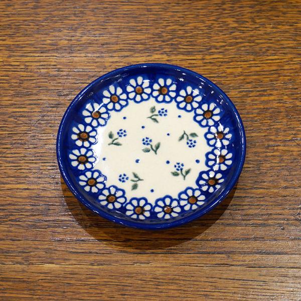 ポーランド陶器　ポーリッシュポタリー 「VENA」 プレート10cm　V372-C022