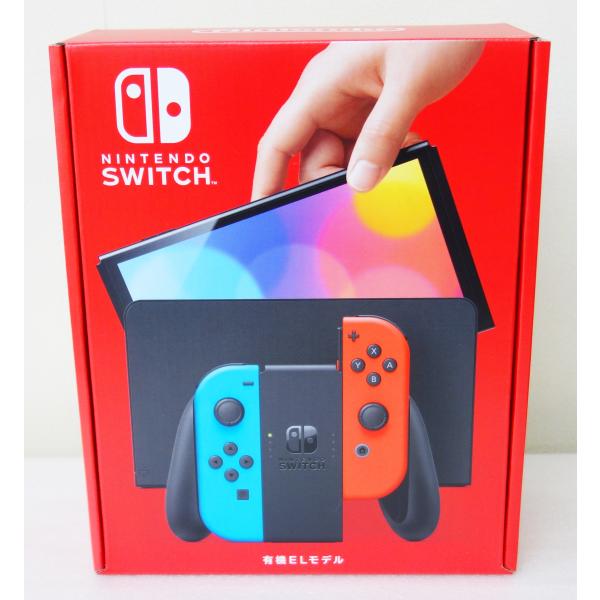 新品 任天堂 Nintendo Switch 有機ELモデル ネオンブルー・ネオンレッド HEG-S...