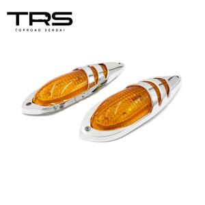 TRS ナマズ型サイドマーカー 2個セット LED 12V 24V 共用 防水 IP67 アンバー 315013｜toproad