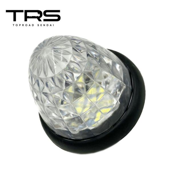TRS 24V専用 LEDバスマーカーランプ ダイヤカットレンズ ホワイト 320010