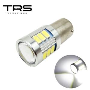 TRS LEDバルブ ダブル球 ホワイト 18連 12/24V共用 G18 S25 BAY15D ア...