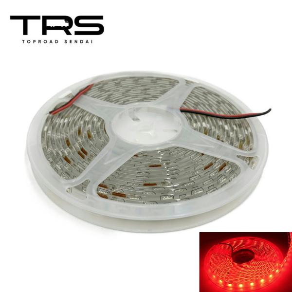TRS 高輝度LEDテープライト 24V 5m 防水 カット可能 SMD 5050 レッド 3280...