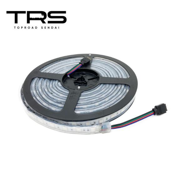 TRS シリコンカバー付高輝度LEDテープライト 24V 5m 防水 IP67 カット可能 SMD ...