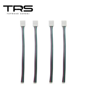 TRS LEDテープライト RGB用接続配線 接続コネクタ&配線 10mm幅 4ピンRGB 4個入 328153｜toproad