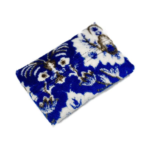 TRS オリジナル 金華山 ティッシュケース 新格子 ブルー 330371