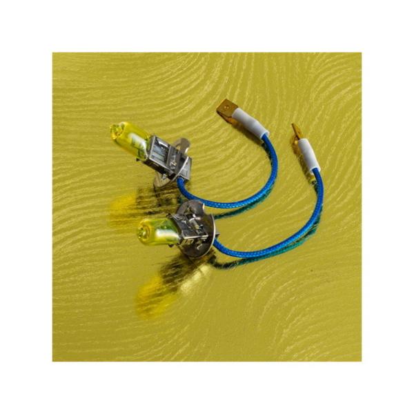 トラック用品 花魁 ハロゲンバルブ 閃光 24V H3 イエロー 2800K 2個入 OKH01-H...