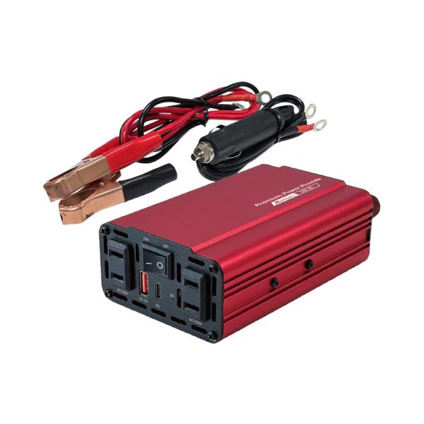 メルテック USB&amp;コンセント 24V専用インバーター SIW-301 300W PD30W対応 A...