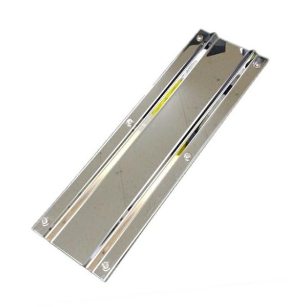 泥除け トラック用品 エストック 泥除けステンレスプレート 折り込み式 430mm×130mm 2枚...