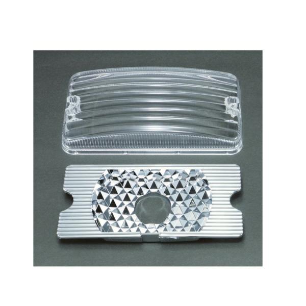 トラック用品 ジェットイノウエ 中間サイドレンズ Bタイプ反射板付 クリア いすゞタイプ h30mm...