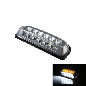 トラック用品 JET LEDデュアル路肩灯 ホワイト/アンバー クロームメッキ 12/24V共用 527882