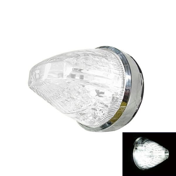 マーカーランプ トラック用品 槌屋ヤック ファルコンマーカー クリア/ホワイト 12/24V共用 C...