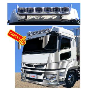 17スーパーグレート メッキバンパートップ 17スーパーグレート用 メッキバンパー トップモール 3分割