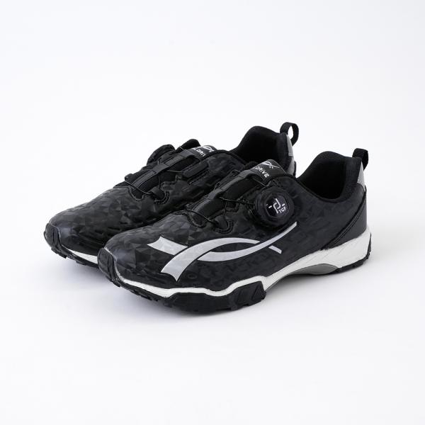 靴 スニーカー 子ども ダイヤルドライブ プロ7 ブラック R41700-50 19.0cm