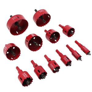 バイメタルホールソー セット バイメタルホルソー 12本入り 18 20 24