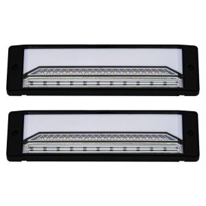 12V 24V 汎用 LED 薄型 シーケンシャル ファイバーテールランプ