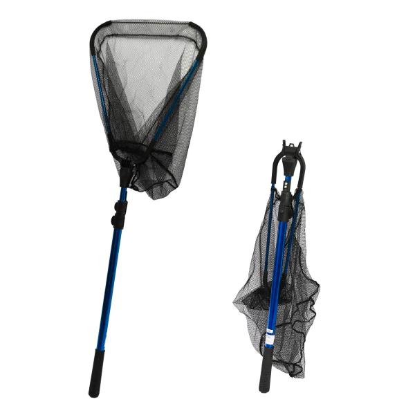 waku fimac 折りたたみ タモ網 ランディングネット タモ 250cm ブルー 伸縮式 軽量...