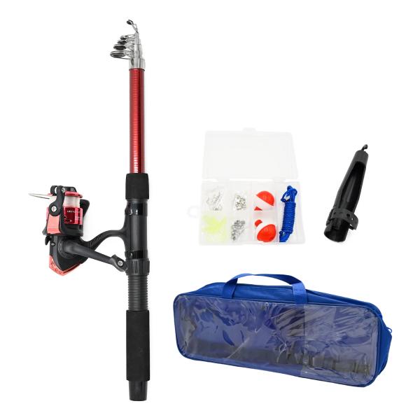 waku fimac 子供用 釣り竿セット 2.1m 伸縮式 テレスコピックロッド リール付き 初心...