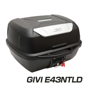 GIVI リアボックス トップケース モノロックケース 大容量 43L E43NTLD ベース付 カラー 未塗装ブラック 高品質 バイク用ボックス テールボックス ジビ