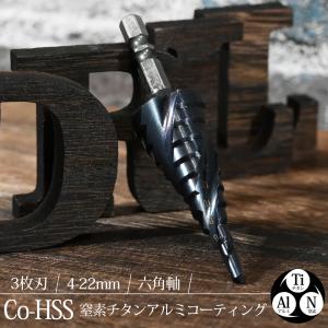 スパイラルステップドリル 4-22mm コバルトハイス鋼